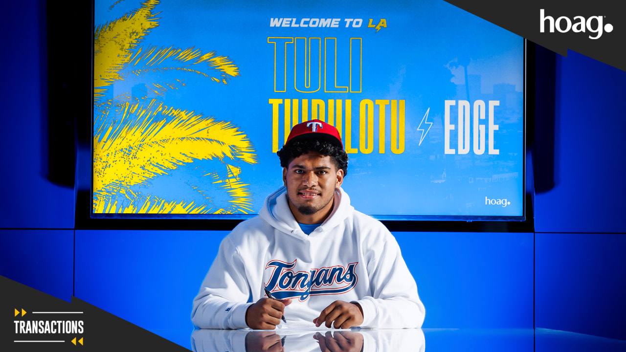 Chargers sign edge rusher Tuli Tuipulotu, their 2nd-round pick – Orange  County Register