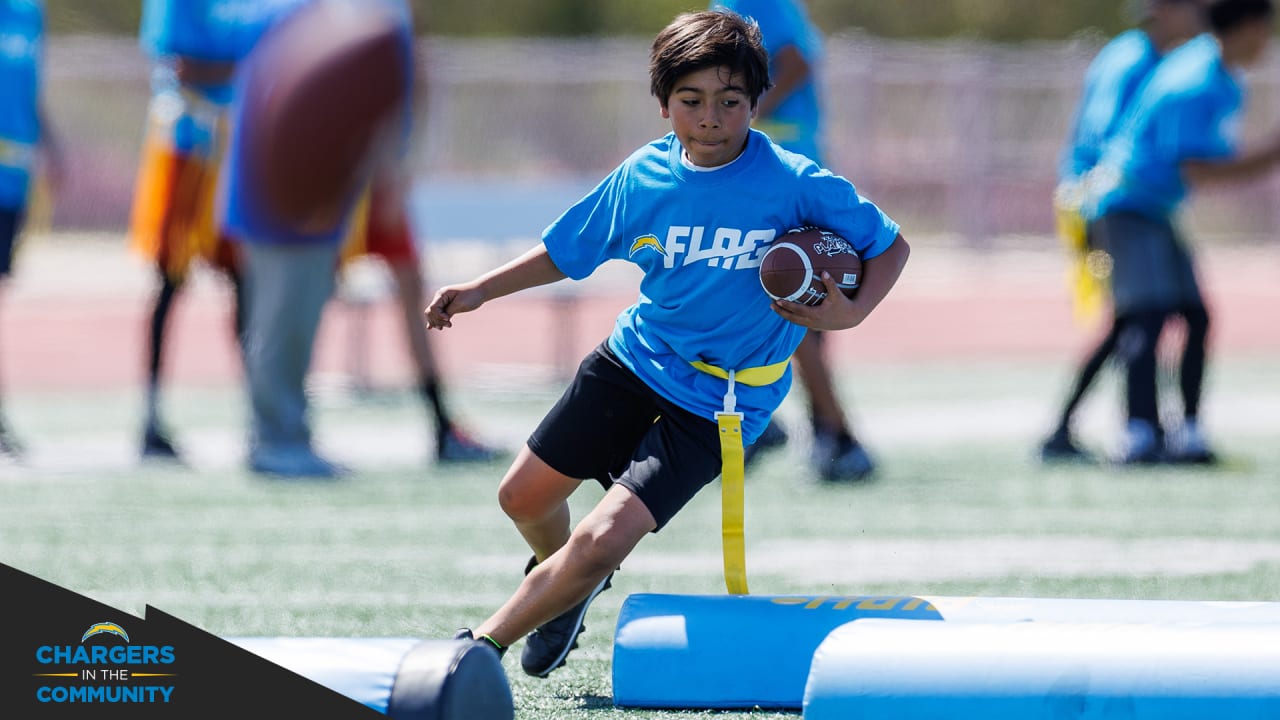 Chargers Host SDUSD Flag Football Skills Camp