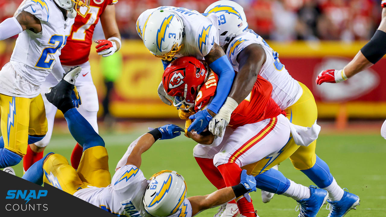 Los Angeles Chargers @ Chiefs: Week 2 snap counts - Bolts From The