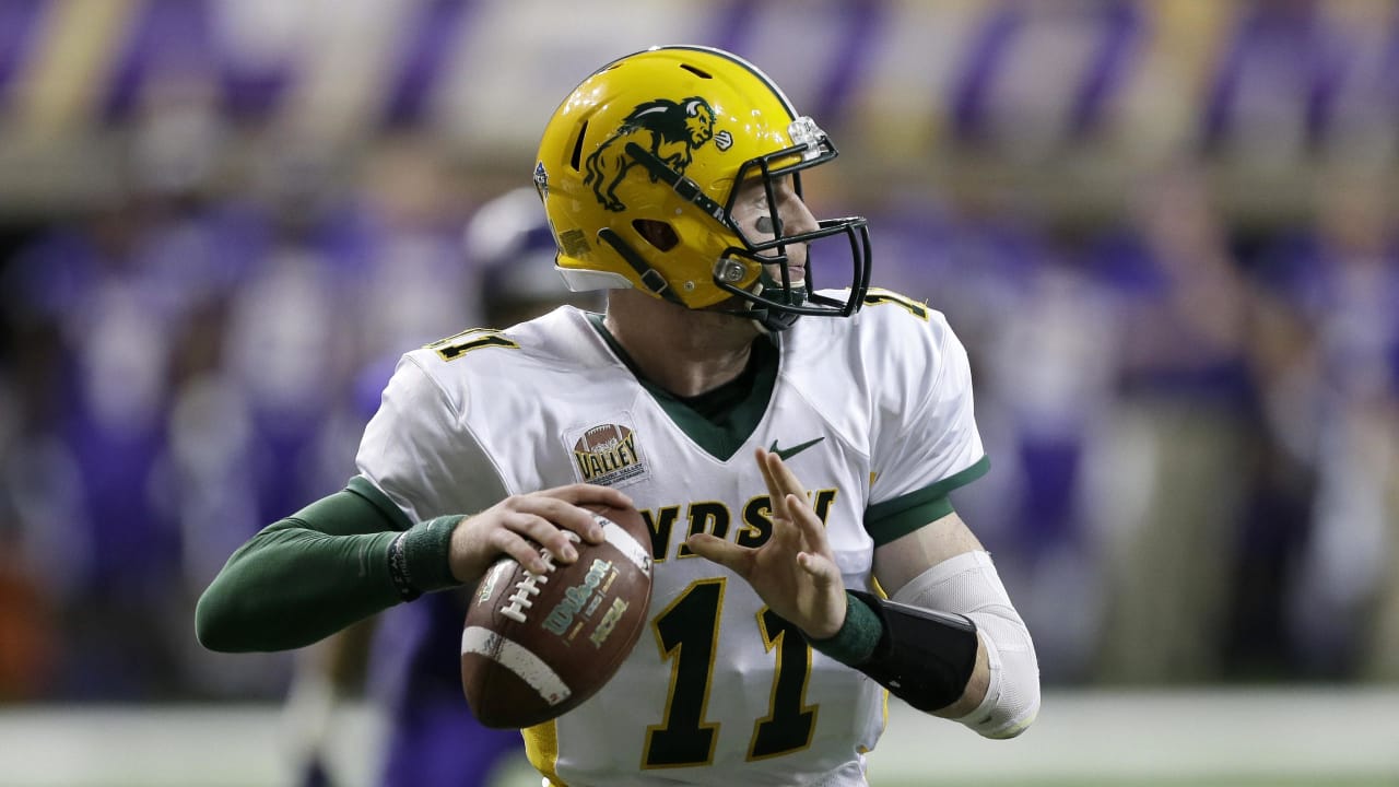 North Dakota State's Carson Wentz in Action