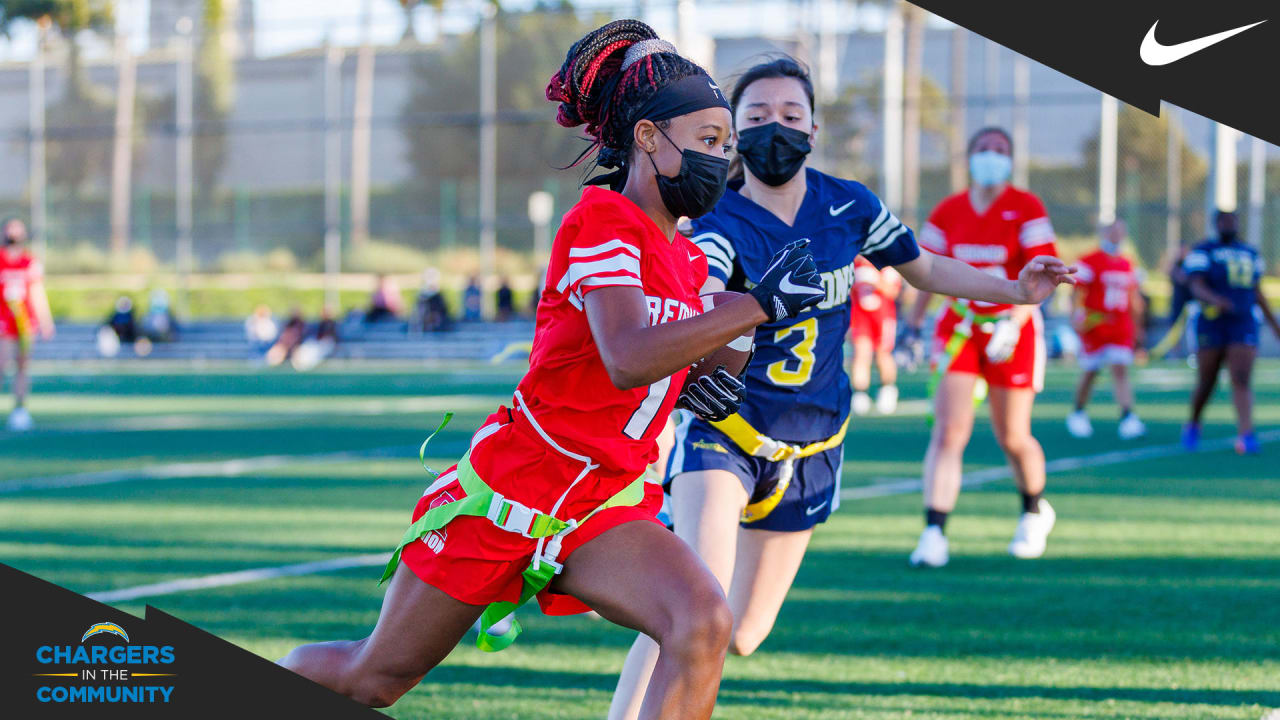 Los Angeles Chargers and Los Angeles Rams launch local high school girls' flag  football league - High School Football America