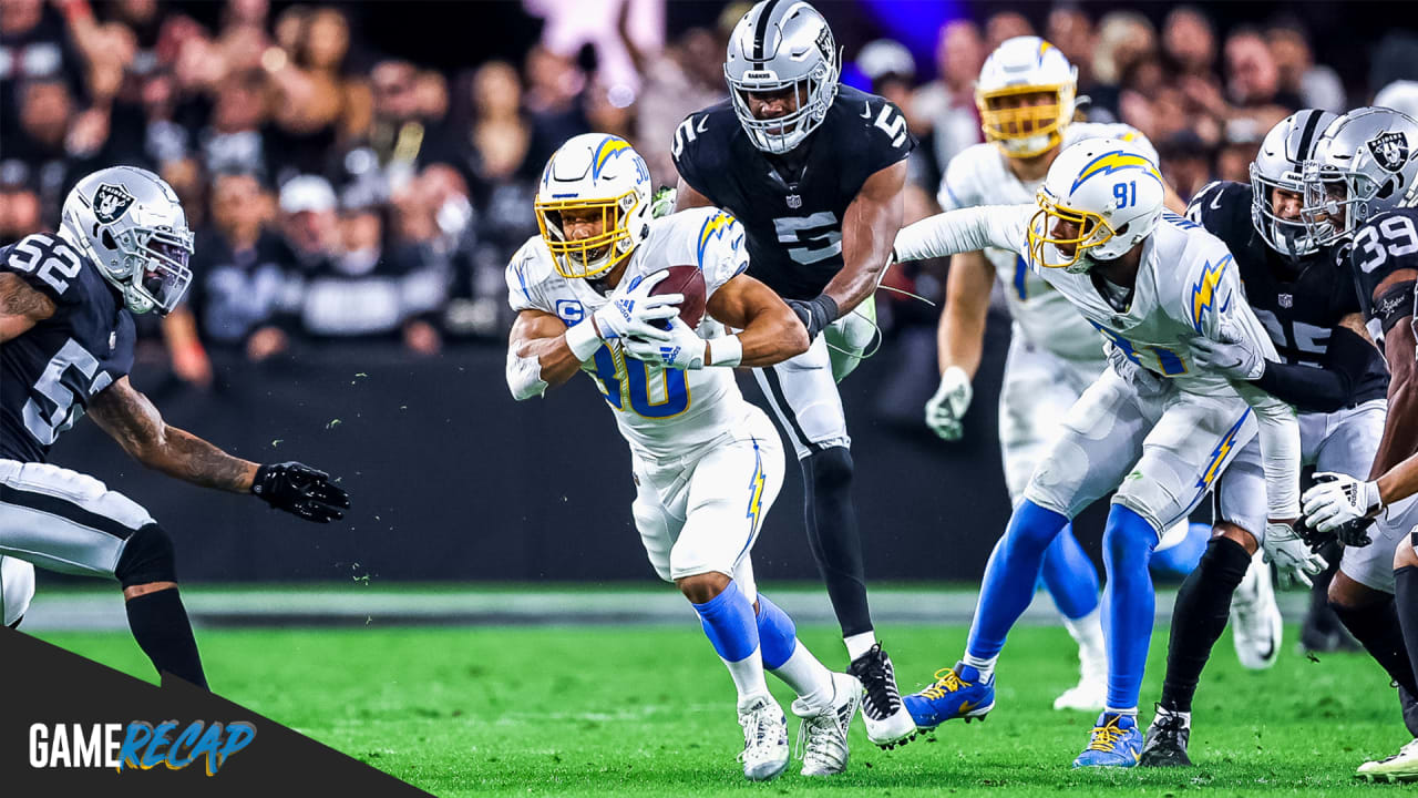 Chargers Fall to Raiders in Overtime, 3532, in Week 18 of 2021 Season