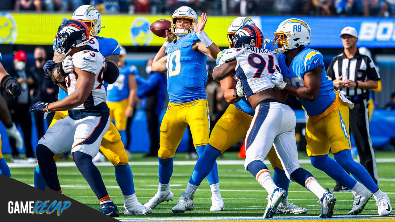 Chargers Beat Broncos, 3413, in Week 17 of 2021 Season