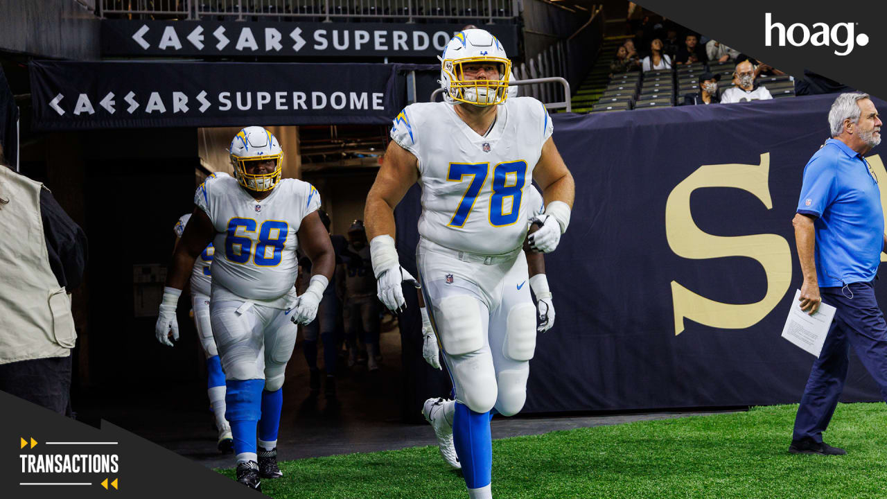 Los Angeles Chargers Activate Tackle Zack Bailey