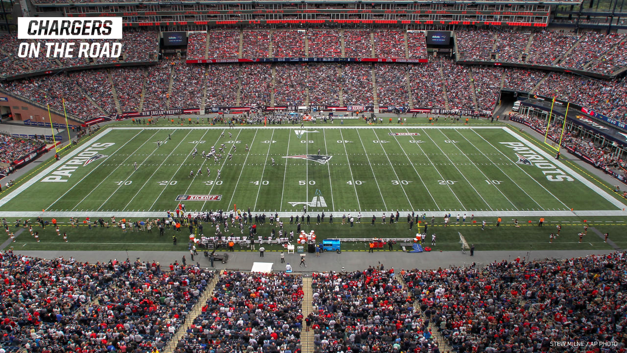 Chargers on the Road: New England