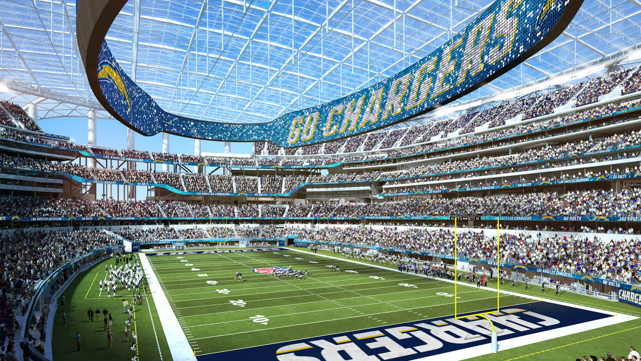 Los Angeles Chargers placed AI robots throughout stadium for