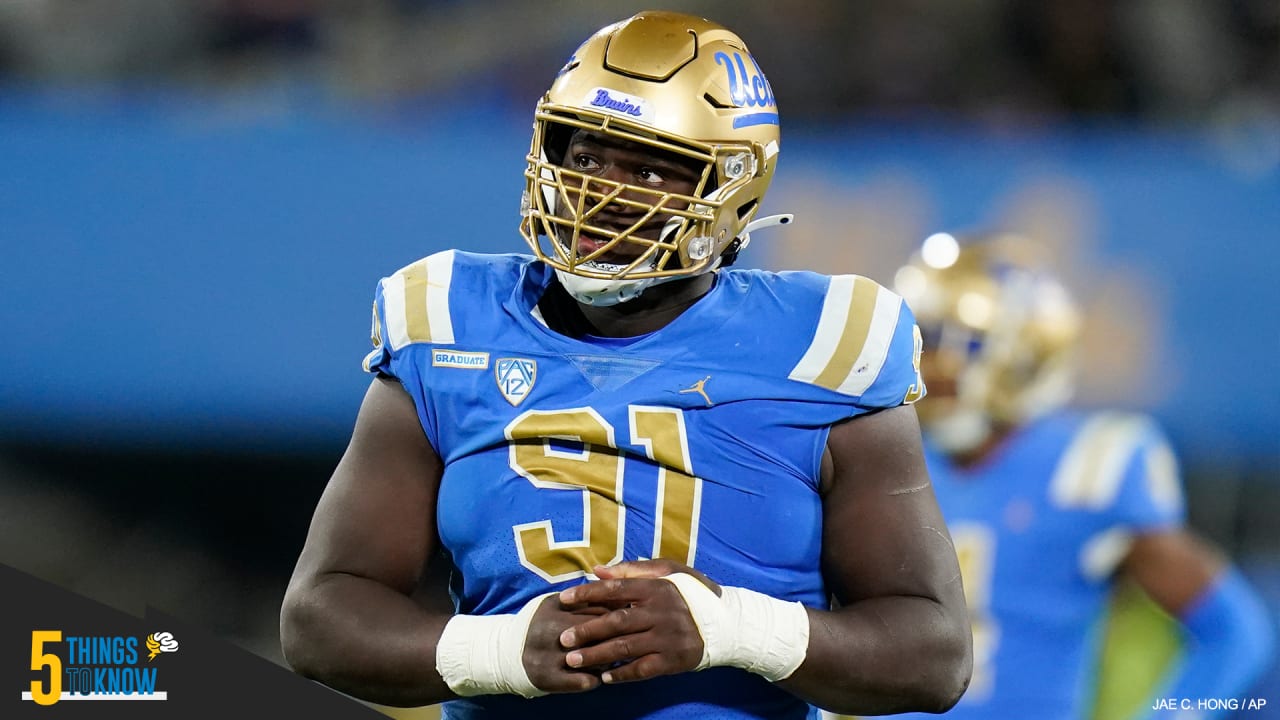 Round 5 - Pick 17: Otito Ogbonnia, DT, UCLA (Los Angeles Chargers) : r/nfl