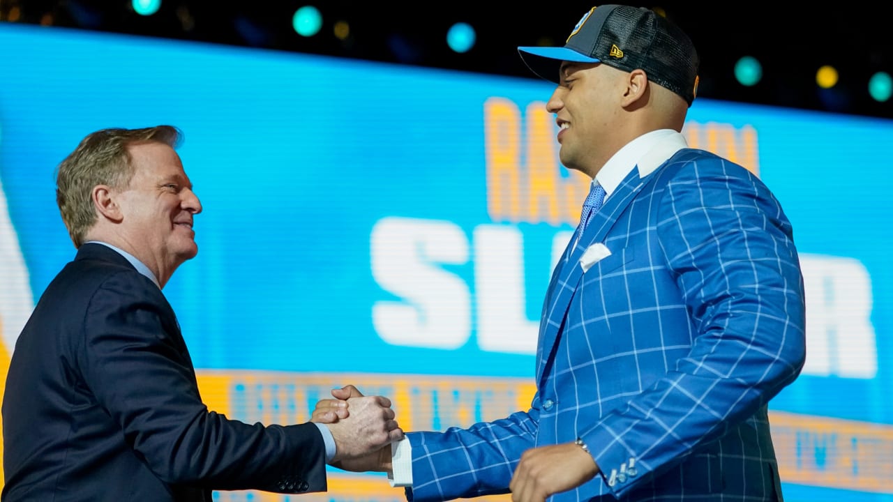 Chargers draft OT Rashawn Slater with first-round pick – Orange County  Register