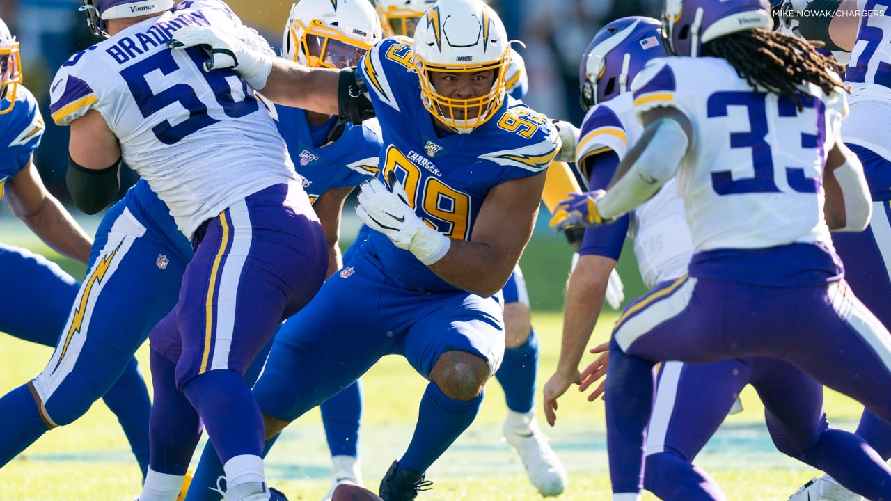 Los Angeles Chargers Nike Game Road Jersey - White - Tyrod Taylor