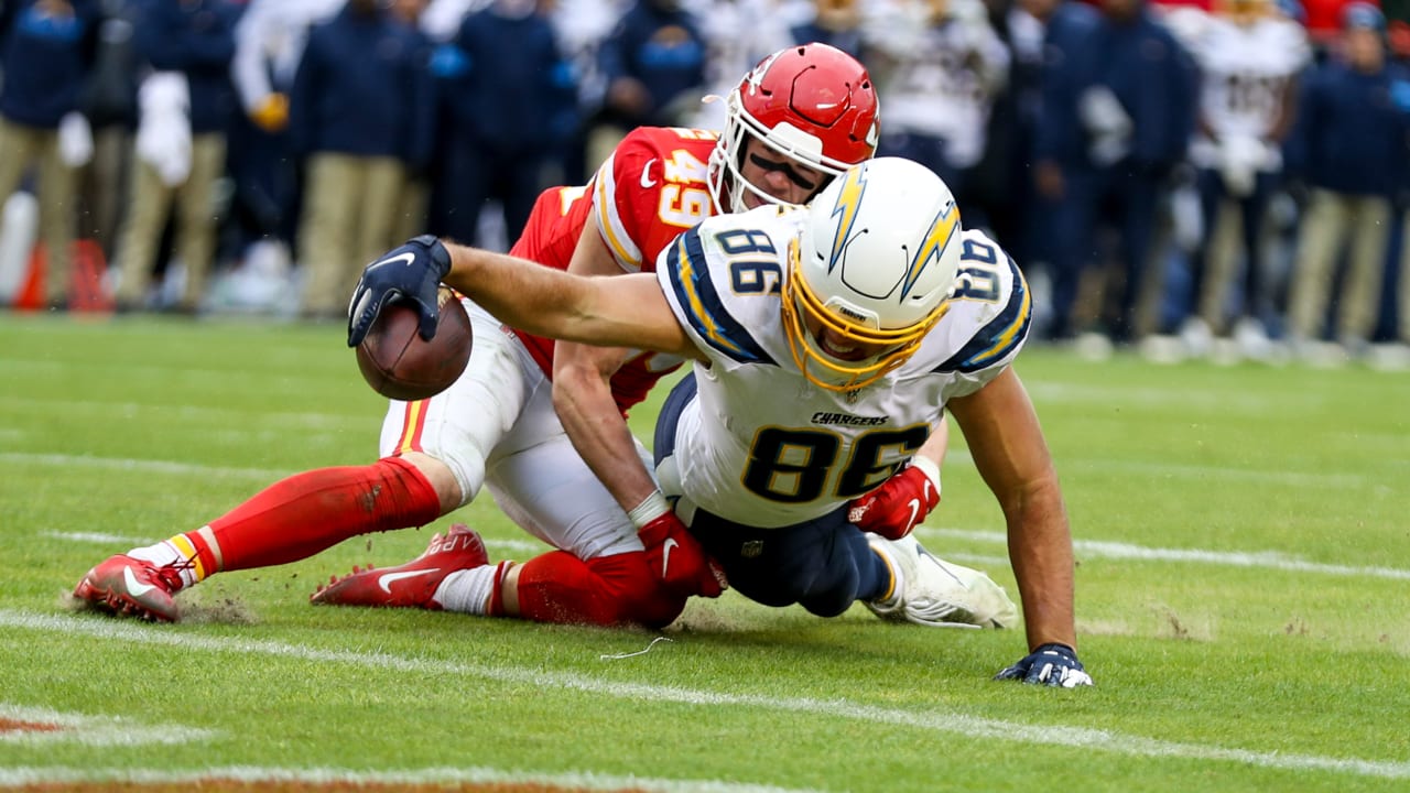 Los Angeles Chargers cornerback J.C. Jackson snags interception on Miami  Dolphins Tua Tagovailoa's underthrown pass to end zone