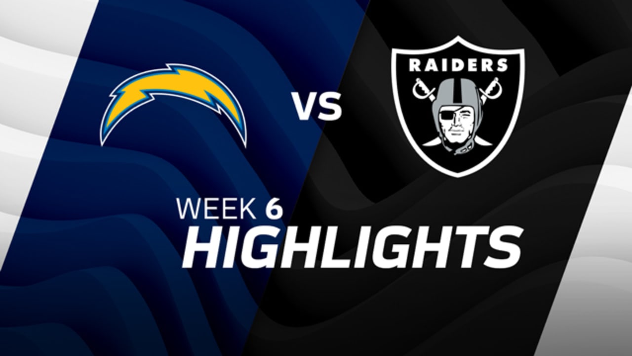 Raiders vs. Chargers highlights