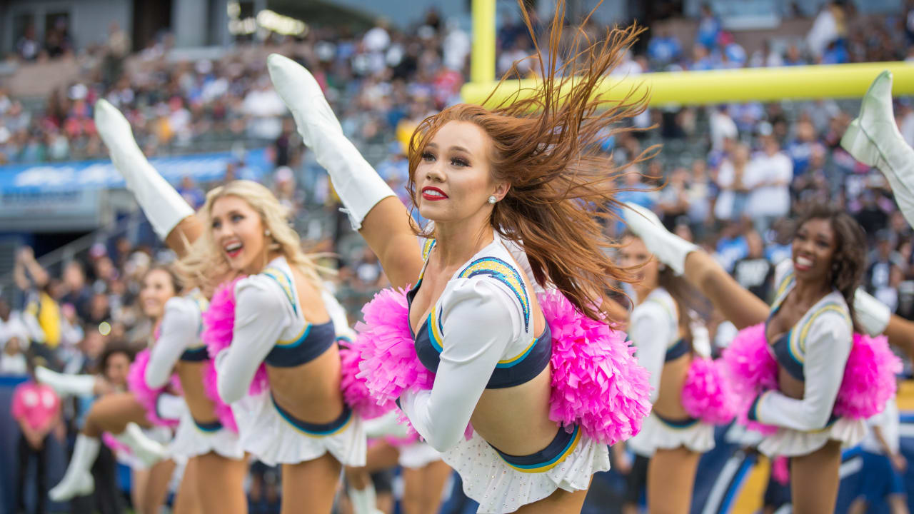 Charger Girls Rock Pink Poms in Support of Breast Cancer Awareness