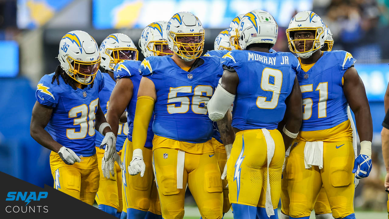 Los Angeles Chargers by the numbers: Week 1 at WFT - Bolts From