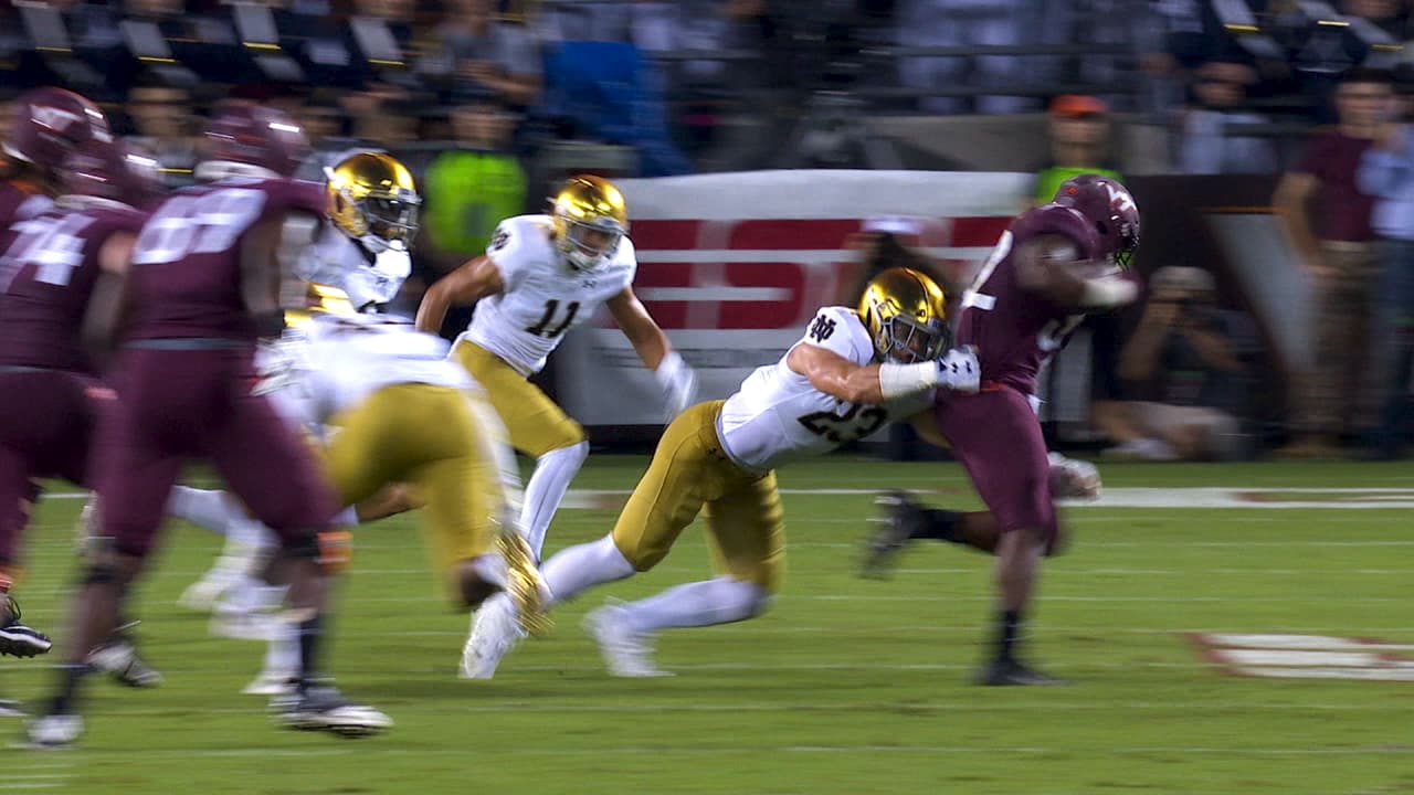 POINT-COUNTERPOINT: Notre Dame's Drue Tranquill should leave for the NFL