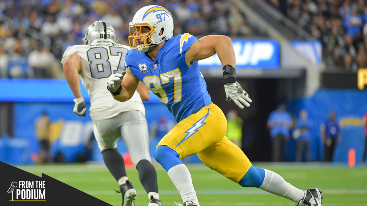 Joey Bosa discusses Derek Carr comments ahead of Chargers-Raiders, Raiders  News