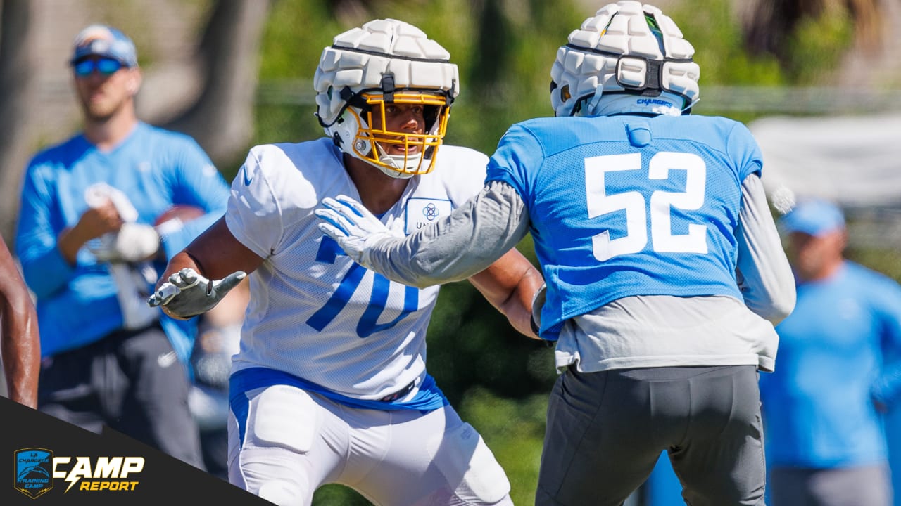 Trey Pipkins' growth into offensive-line role with Chargers begins at  rookie camp - Los Angeles Times