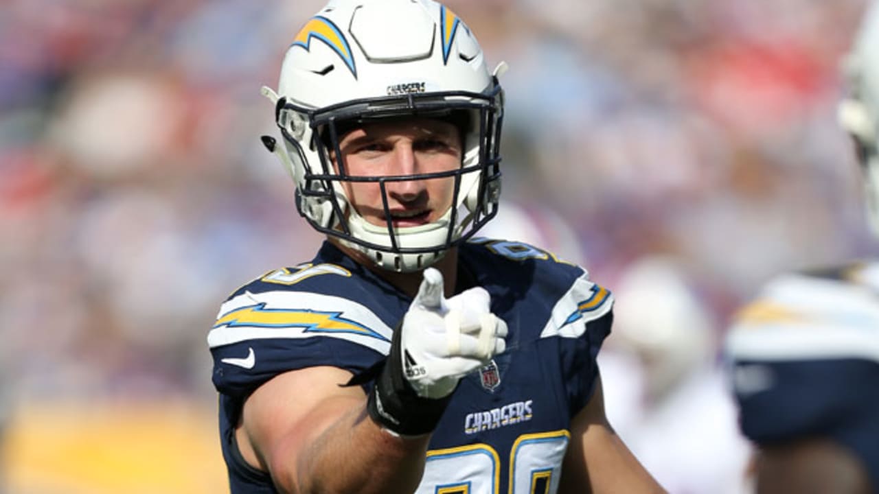 San Diego Chargers strong safety Marcus Gilchrist (38) runs during the  second half of an NFL football game against the Kansas City Chiefs Sunday,  Nov. 24, 2013, in Kansas City, Mo. (AP