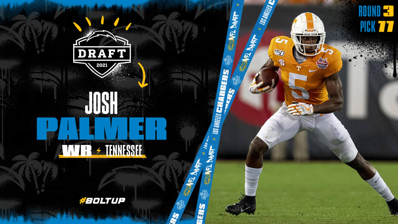 2021 NFL Draft: Wide Receiver Joshua Palmer, Tennessee, Round 3