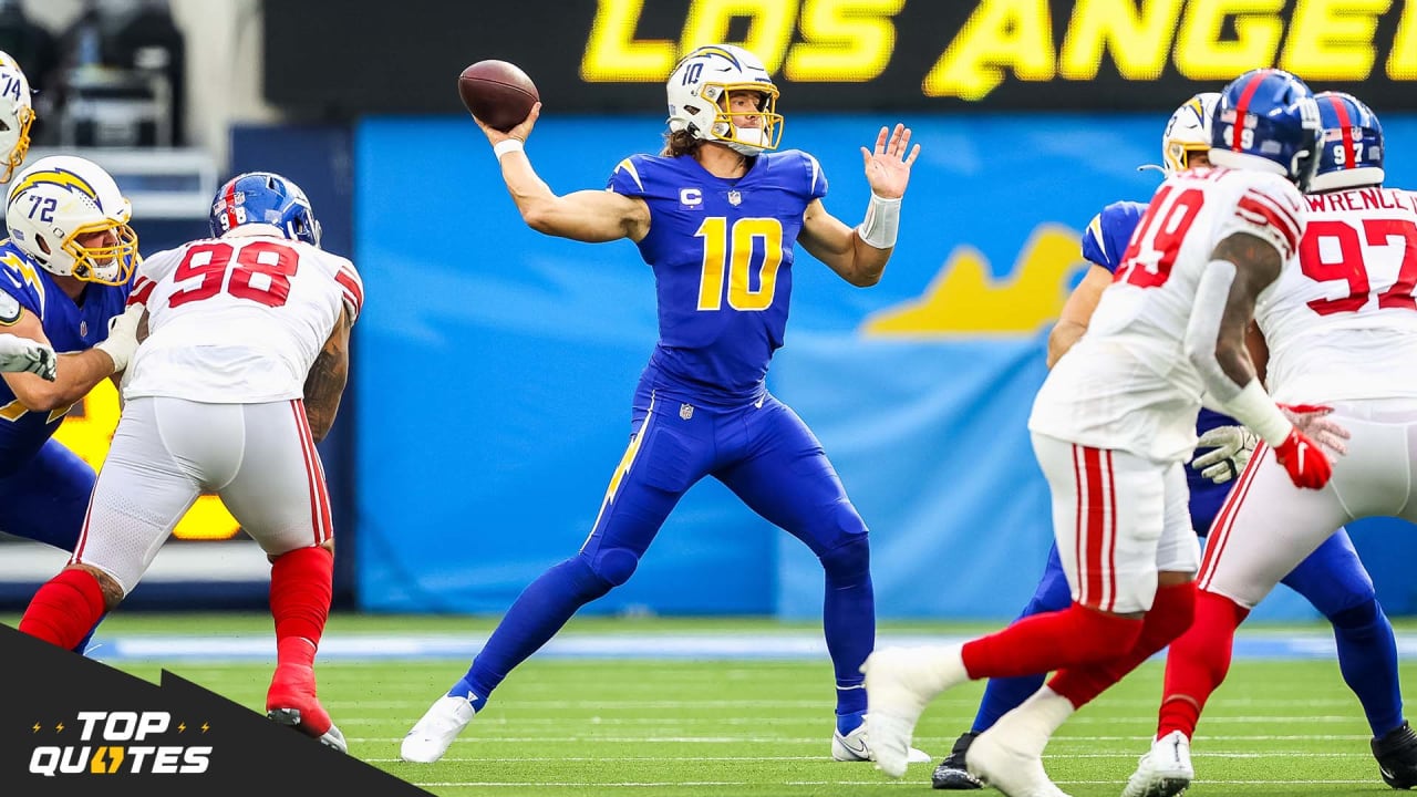 Justin Herbert puts on a show, leads the Los Angeles Chargers to a rare win  