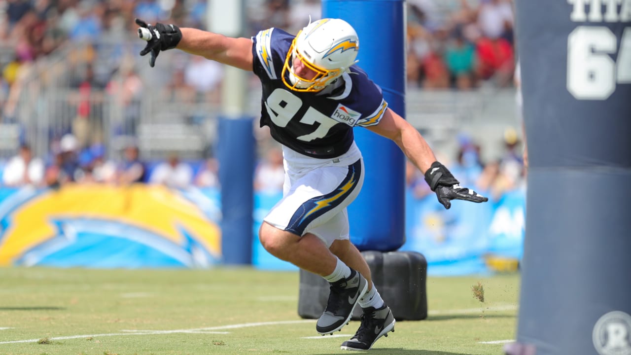 Rookie DL Joey Bosa hits the field for first practice with Chargers