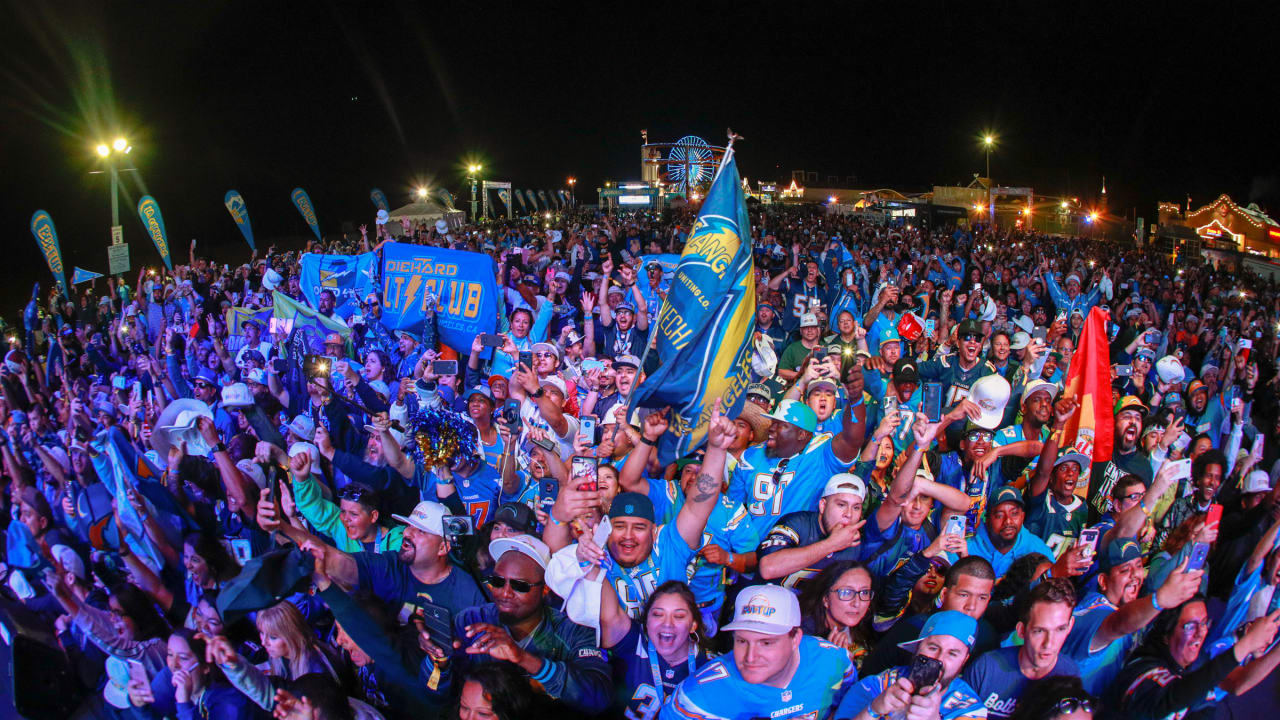 Chargers Take over Santa Monica Pier