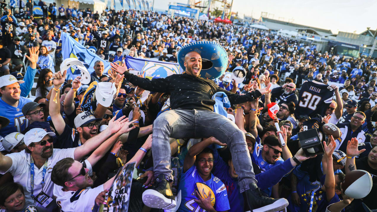 ‘The Energy was Insane’ Chargers Fans Take Over Santa Monica Pier for