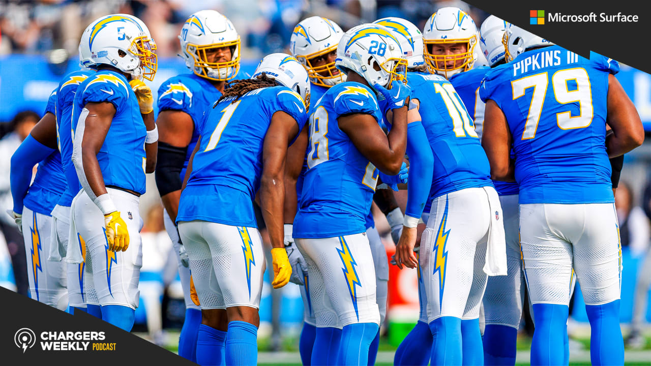 Chargers celebrate alumni weekend with powder blue uniforms vs. Titans