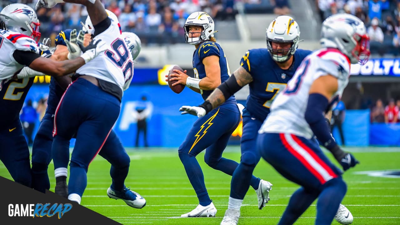 Chargers Fall to Patriots, 27-24, in Week 8 of 2021 Season