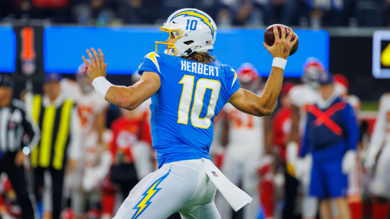 Justin Herbert official LA Chargers jerseys, T-shirts now available to buy:  Former Ducks star will wear No. 10 for Los Angeles 