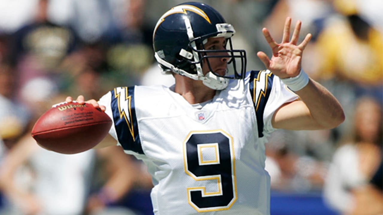 Aug 21, 2010: A fan with an old Drew Brees Jersey from his time with the  Chargers attends the preseason game between the New Orleans Saints and the  San Diego Chargers at