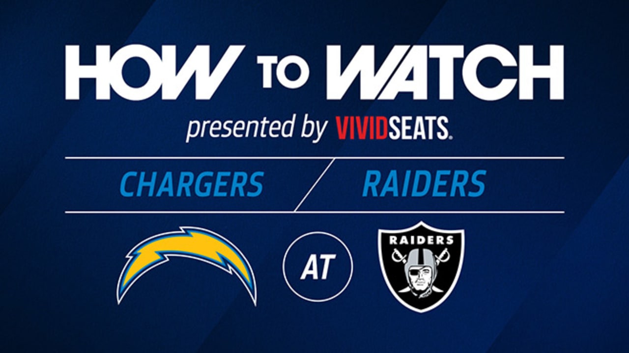 How to Watch: Chargers at Raiders: TV, Live Stream, Radio & More