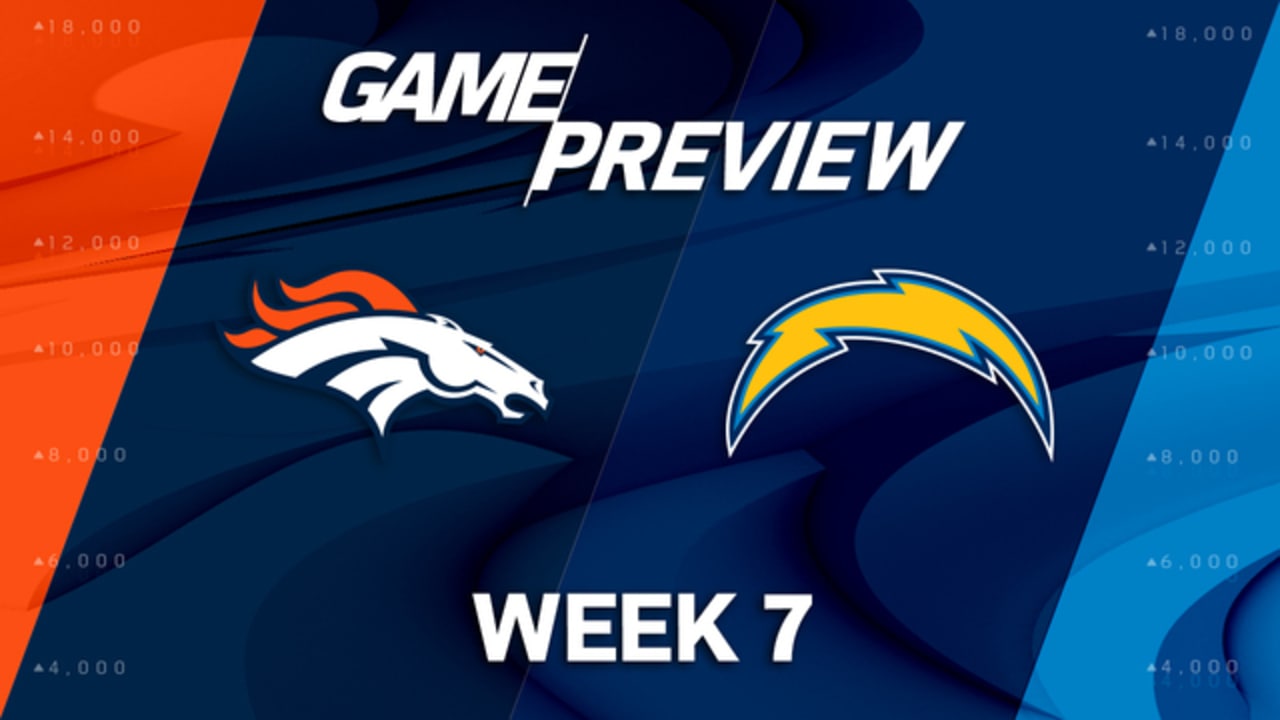 Broncos Vs. Chargers Week 7 Preview