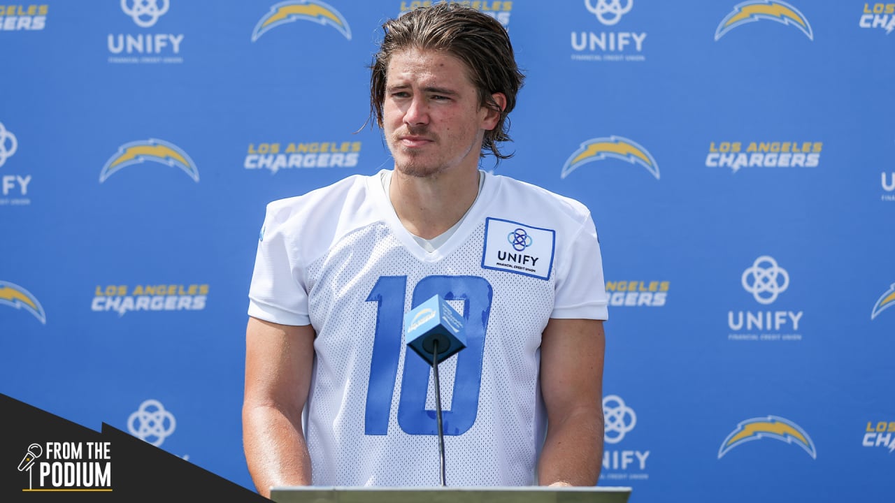 From The Podium  Here's What Justin Herbert Wants to See From the Chargers  Offense in Week 2