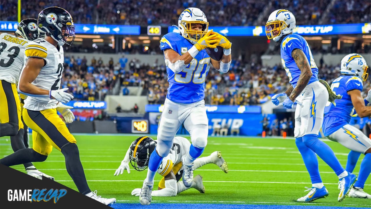 Chargers Beat Steelers, 4137, in Week 11 of 2021 Season