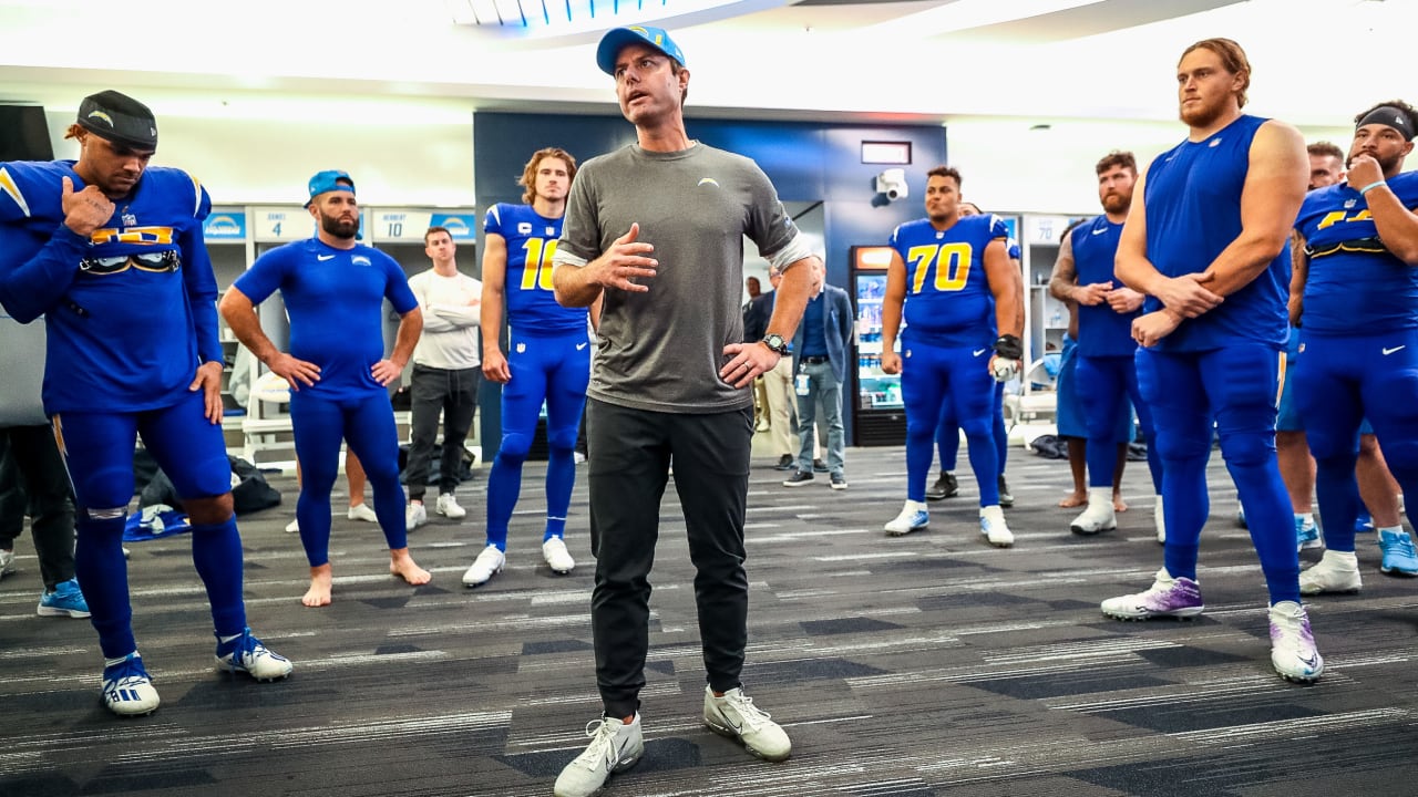 Brandon Staley Locker Room Victory Speech vs Vikings