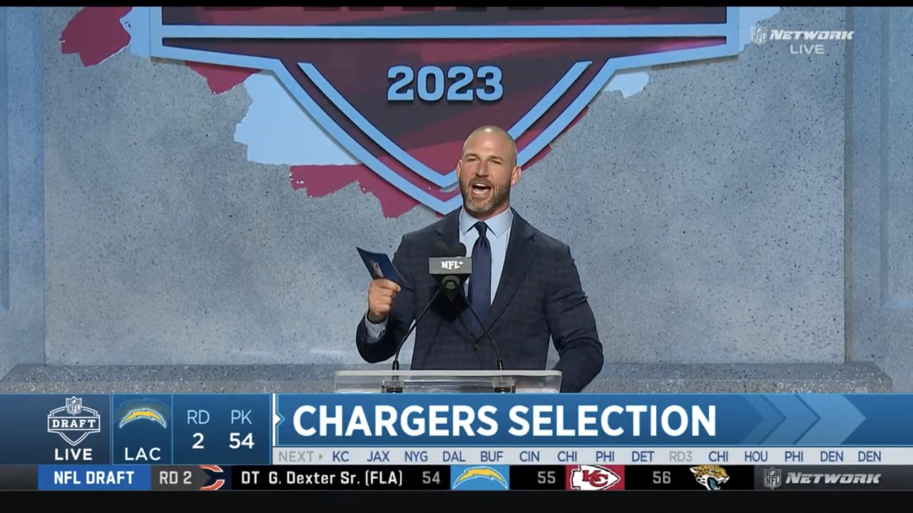 USC linebacker Tuli Tuipulotu, selected in the second round of the NFL draft  by the Los Angeles Chargers, listens during a news conference at Hoag  Performance Center Saturday, April 29, 2023, in