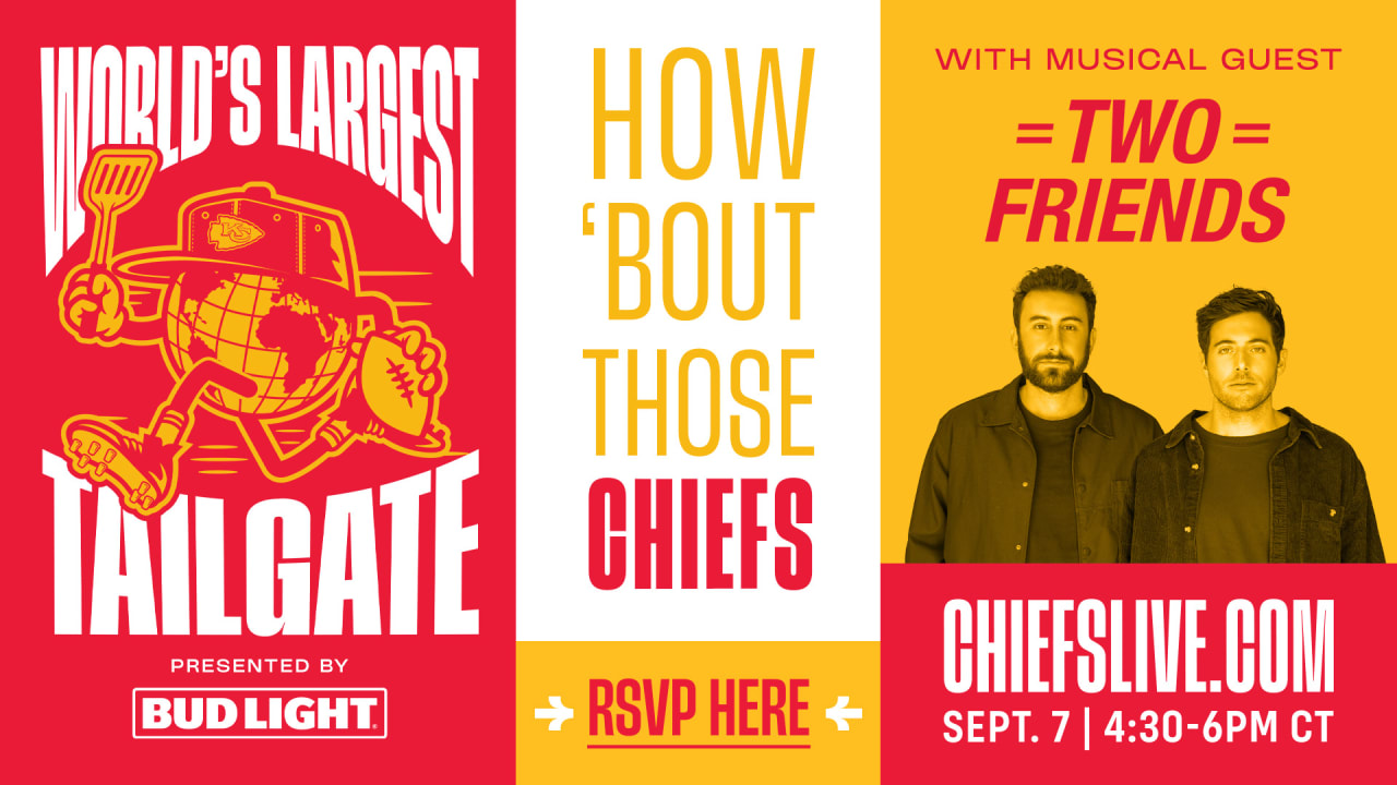 Kansas City Chiefs Invite Fans Around the Globe to Join 'The World's  Largest Tailgate Presented by Bud Light' Prior to 2023 NFL Kickoff Game, Detroit Lions vs. Kansas City Chiefs