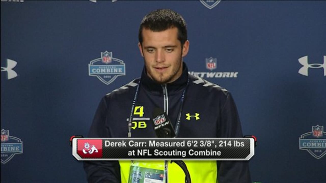 New Orleans Saints officials, quarterback Derek Carr continued mutual  interest at NFL Scouting Combine