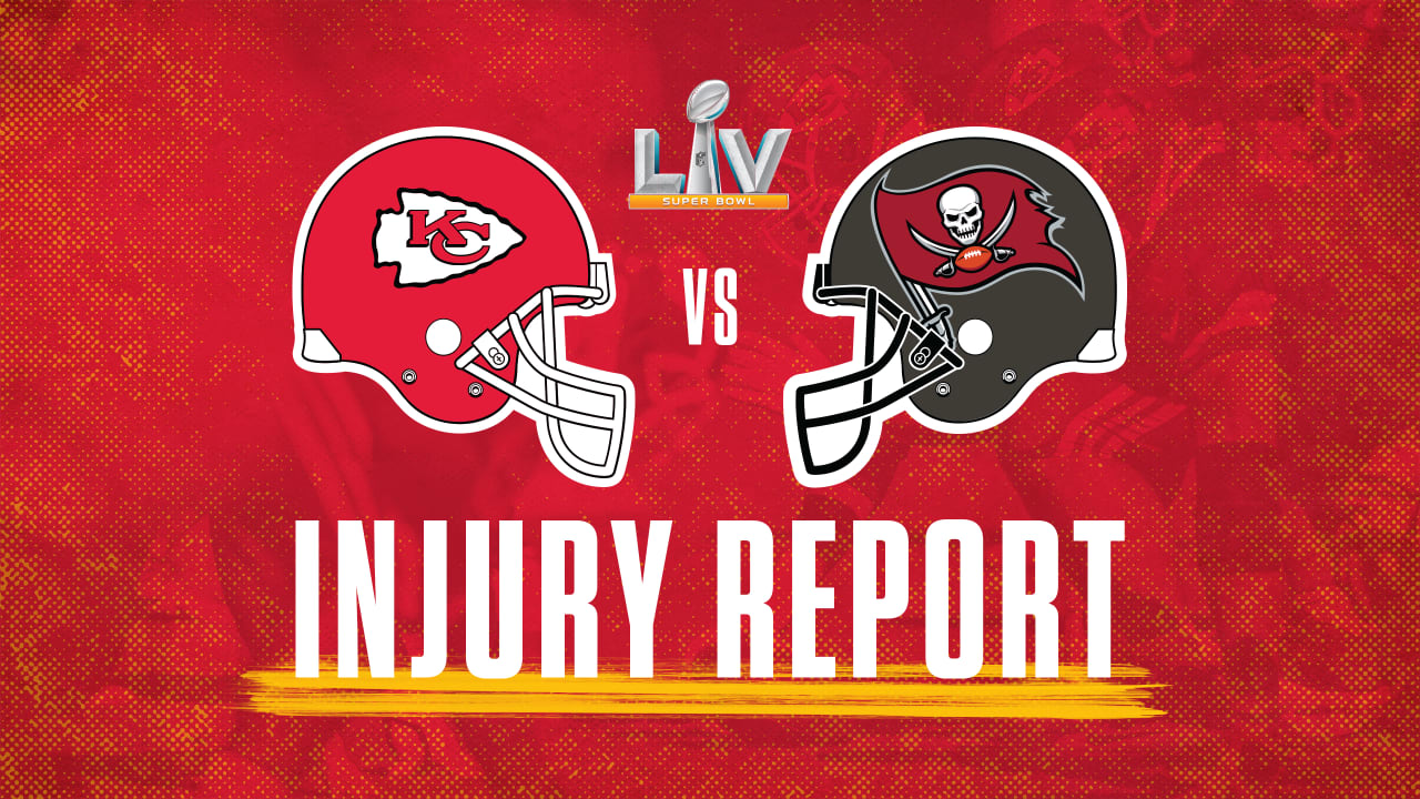 Super Bowl LV Game Week Injury Report