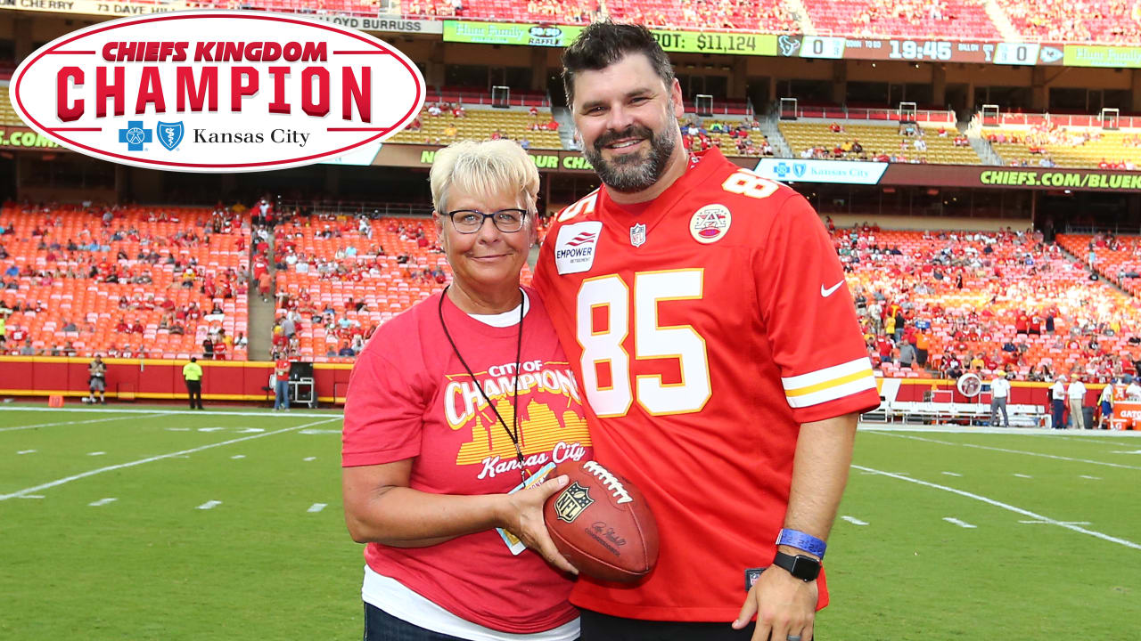 Blue KC Chiefs Kingdom Champion, Pam Sanders