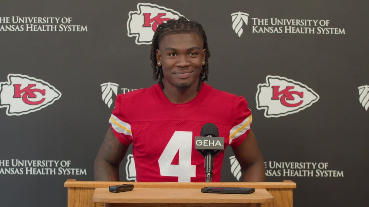 Rashee Rice Speaks during Rookie Minicamp Press Conference 5/6