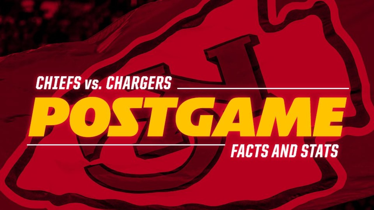 Photo Gallery Chiefs vs. Chargers Postgame Facts and Stats