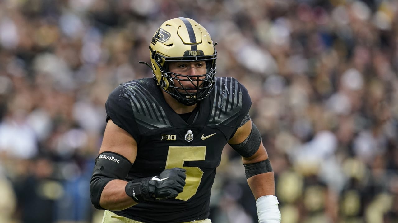 Edge George Karlaftis (Purdue) NFL Combine Press Conference