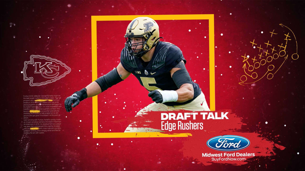 Top 5 edge rushers in the draft  This year's draft is loaded with  defensive talent. Check out the top 5 edge rushers that will hear their  name called in Vegas. (via