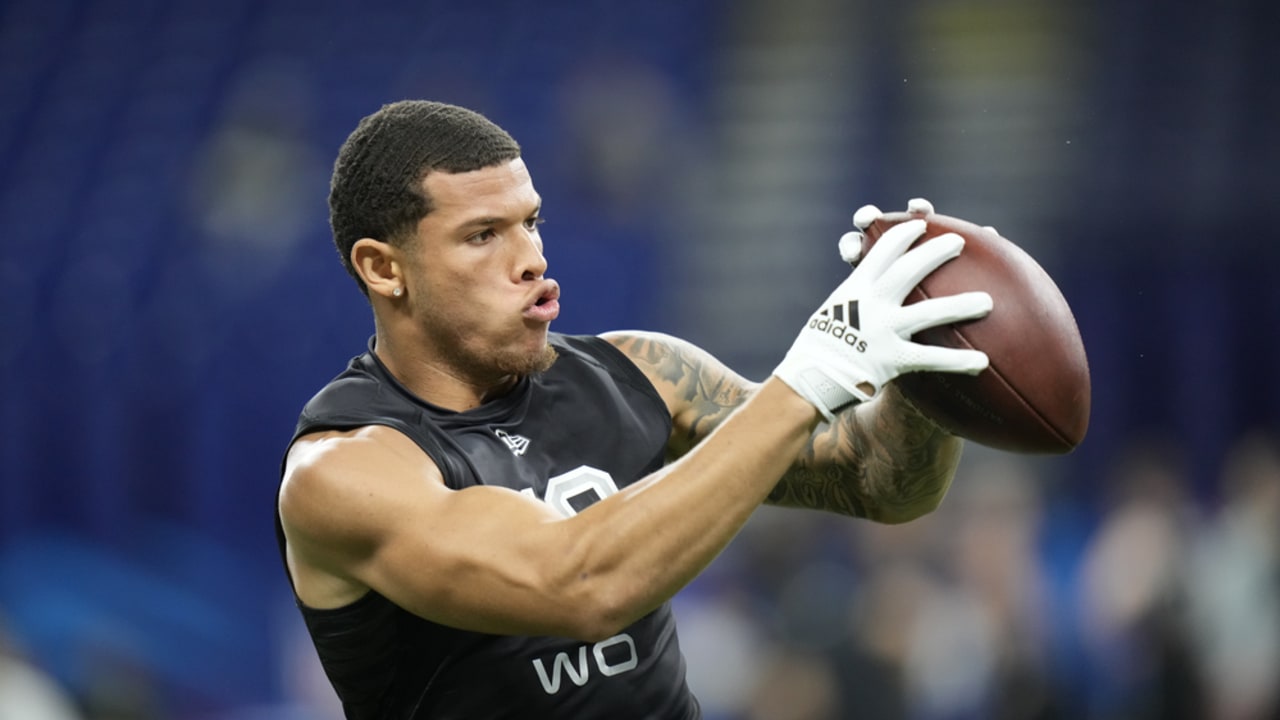 WATCH: WR Skyy Moore's 2022 NFL Scouting Combine Workout