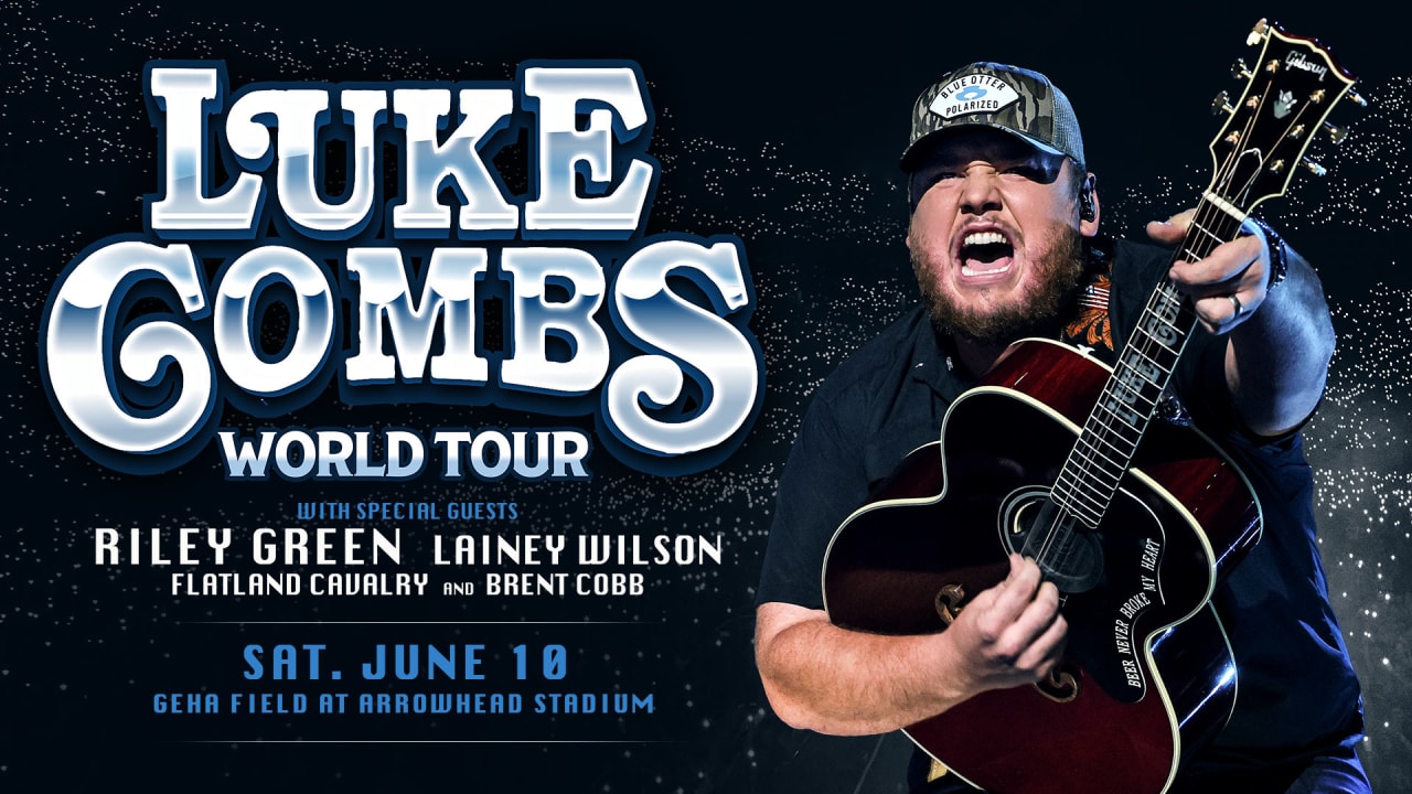 Luke Combs World Tour to Stop at GEHA Field at Arrowhead Stadium