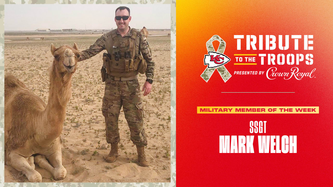 Chiefs Recognize Air Force Staff Sergeant Mark Welch with "Tributeto
