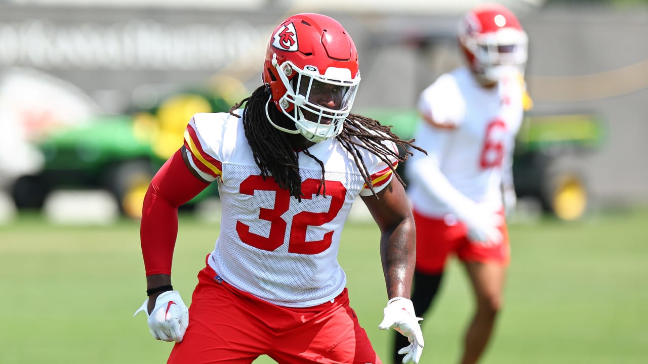 Kansas City Chiefs linebacker Nick Bolton (32) celebrates his