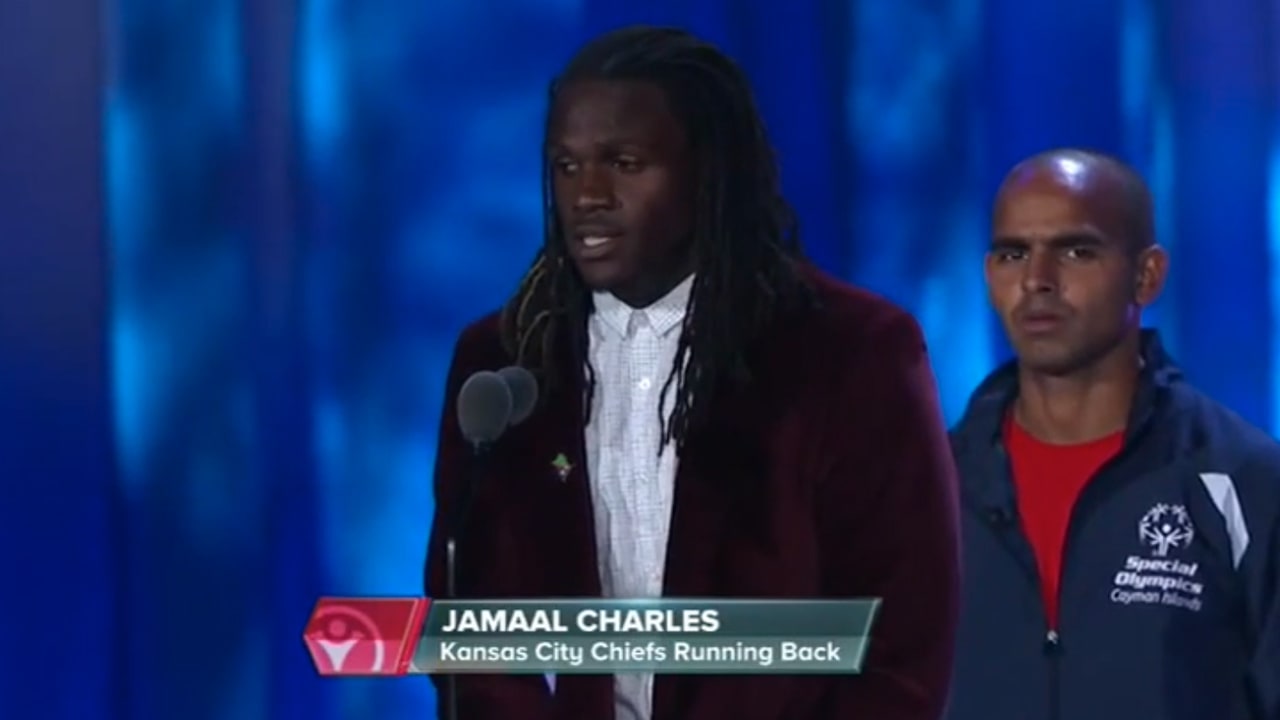 RB Jamaal Charles Spoke at the Special Olympics Saturday Night