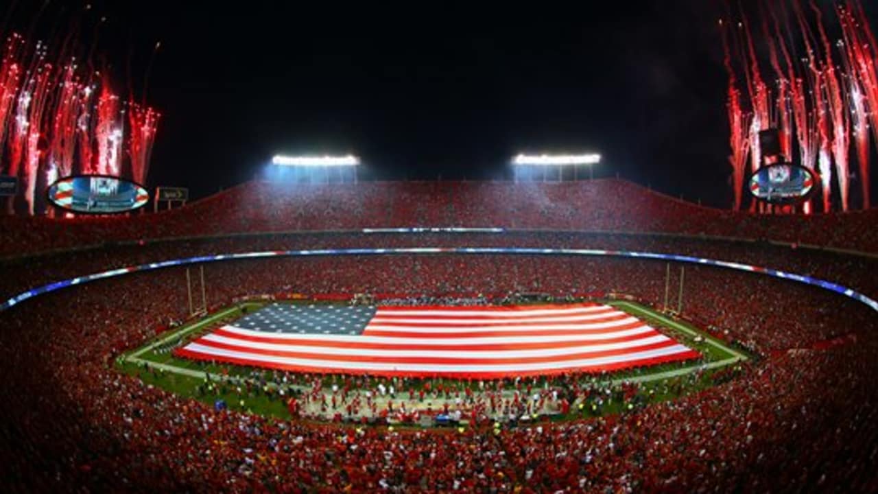 Arrowhead Stadium, Monday night football in Kansas City. No…